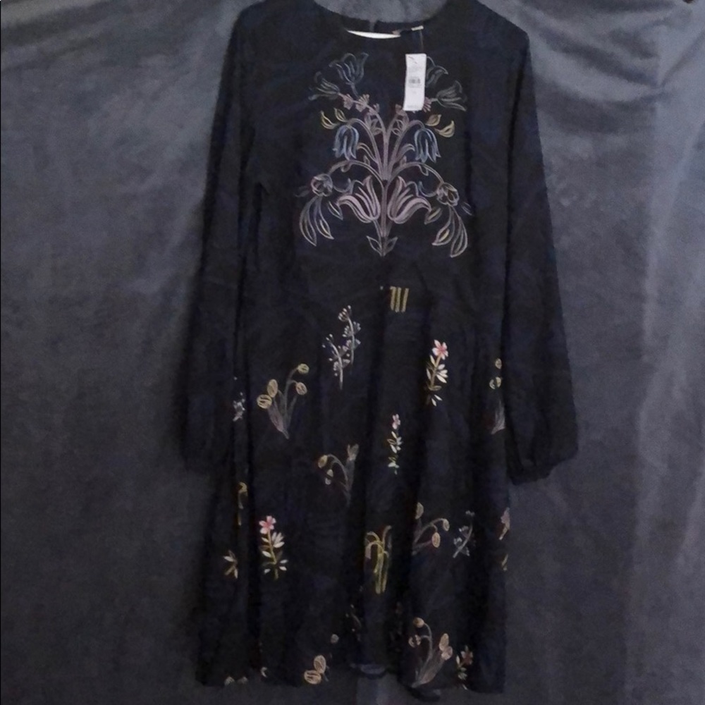 NWT flouncy printed dress Ann Taylor Loft